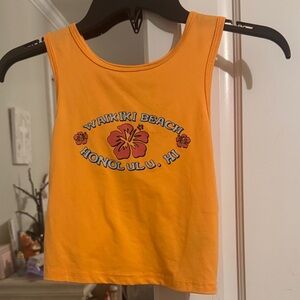 Orange Waikiki Beach Tank Top